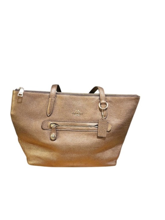 Coach Handbags - Coach Bronze Leather Tote Bag One Size